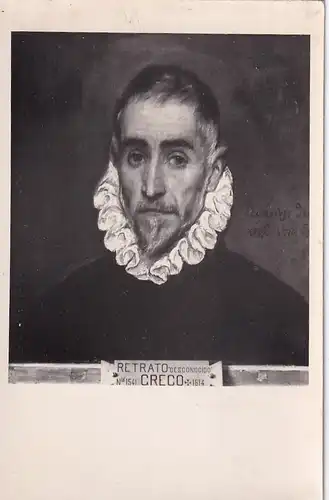 2352 - Spanien - Museo del Prado , Greco , Caballero Desconocido , Retrato - nicht gelaufen