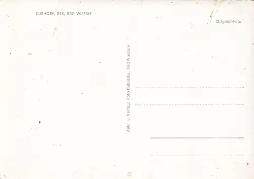 2378 - Deutschland - Bayern , Bad Wiessee , Kurhotel Rex - nicht gelaufen