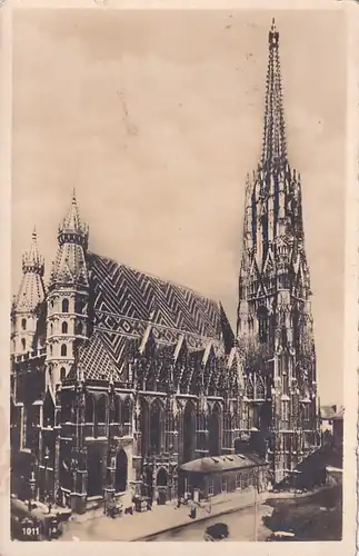 2385 - Österreich - Wien I , Stephansdom - gelaufen