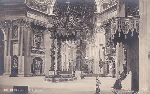 2386 - Italien - Roma , Rom , Interno di S. Pietro - nicht gelaufen