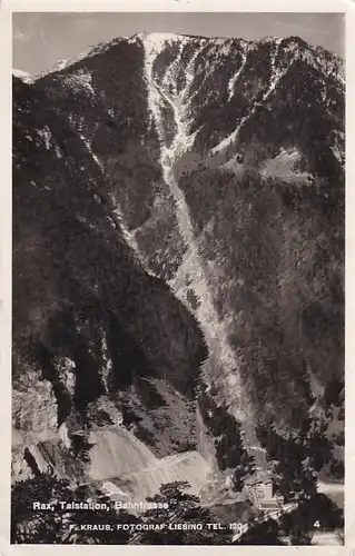 2390 - Österreich - Niederösterreich , Feldpost , Rax , Talstation , Bahnstrasse - gelaufen 1942