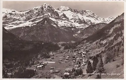 2421 - Schweiz - Champery , Vue Generale - gelaufen 1957
