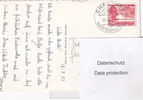 2421 - Schweiz - Champery , Vue Generale - gelaufen 1957