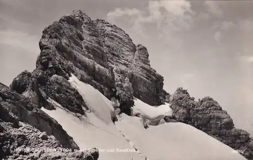 2423 - Österreich - Steiermark , Hoher Dachstein mit Schulter und Randkluft - nicht gelaufen