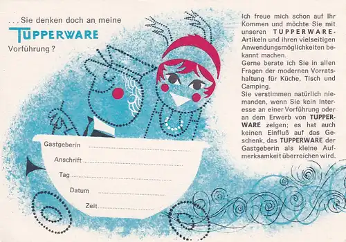 2468 - Österreich - Tupperware , Geschäftspostkarte - nicht gelaufen