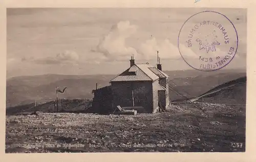 2490 - Österreich - Schneeberg , Fischerhütte , Puchberg - gelaufen 1946