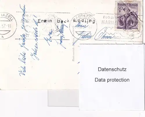 2511 - Österreich - Steiermark , Mariazell , Winterlandschaft - gelaufen 1957