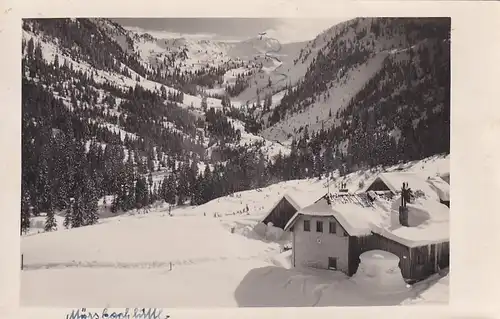 2516 - Österreich - Steiermark , Donnersbachwald , Mörsbachhütte , Winterlandschaft - gelaufen 193x