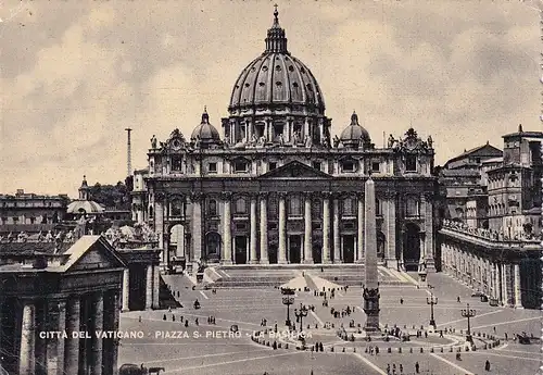 2520 - Italien - Citte del Vaticano , Piazza S. Pietro , La Basilica - nicht gelaufen