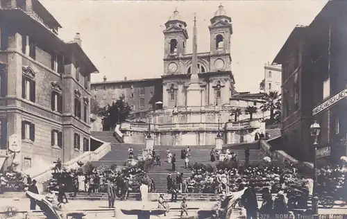 2525 - Italien - Roma , Rom , Trinita dei Monti - nicht gelaufen