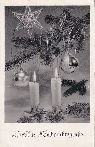 2539 - Deutschland - herzliche Weihnachtsgrüße - gelaufen 1953