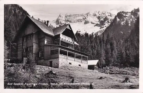 2542 - Österreich - Bad Gastein , Alpenhaus Prossau im Kötschachtal - nicht gelaufen 1955