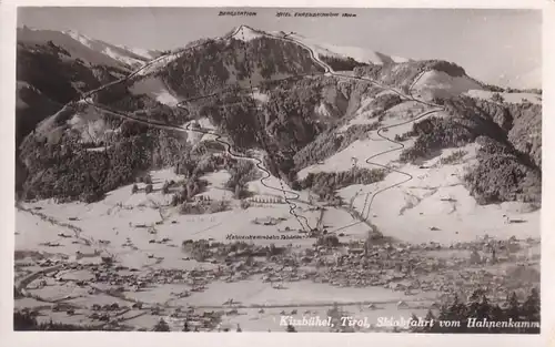 2551 - Österreich - Tirol , Kitzbühel Skiabfahrt vom Hahnenkamm - nicht gelaufen