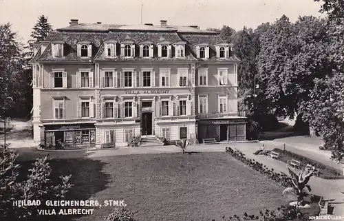 2565 - Österreich - Steiermark , Heilbad Gleichenberg , Villa Albrecht - gelaufen 1952