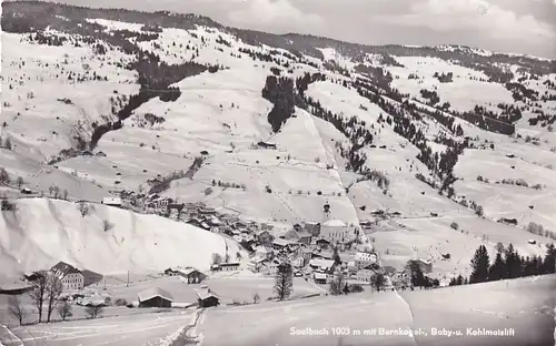 2567 - Österreich - Salzburg , Saalbach mit Bernkogel , Baby- und Kohlmaislift - gelaufen 1963