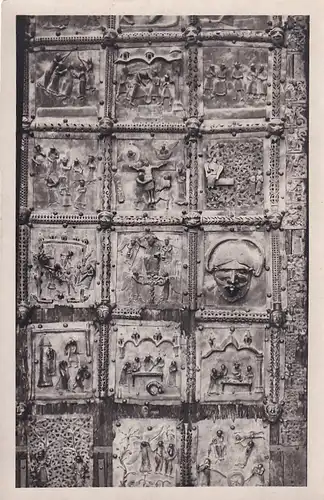 2633 - Italien - Verona , Illustrata , G. Trecca , N. 2 - S. Zeno Porta di bronzo in cornu Evangelii (inf.) , Beschreibung rückseitig