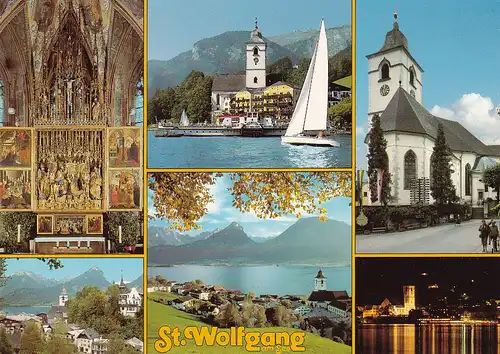 2683 - Österreich - Oberösterreich , St. Wolfgang am See , Mehrbildkarte - nicht gelaufen