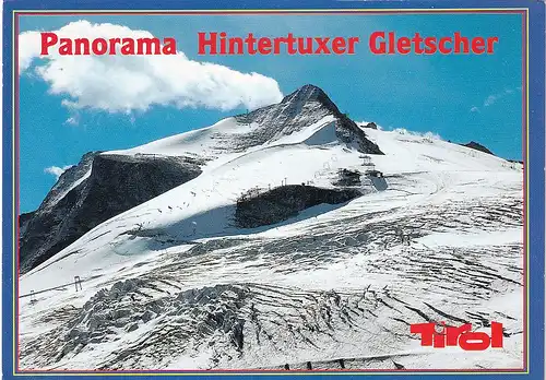 2693 - Österreich - Tirol , Hintertuxer Gletscher , Tuxerjoch , gefr. Wandspitze - gelaufen