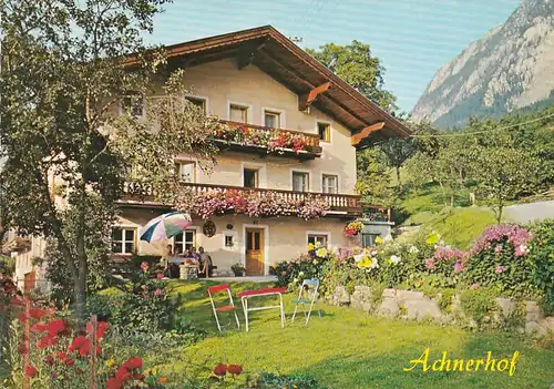 2694 - Österreich - Salzburg , Unken , Frühstückspension Achnerhof - gelaufen 1991