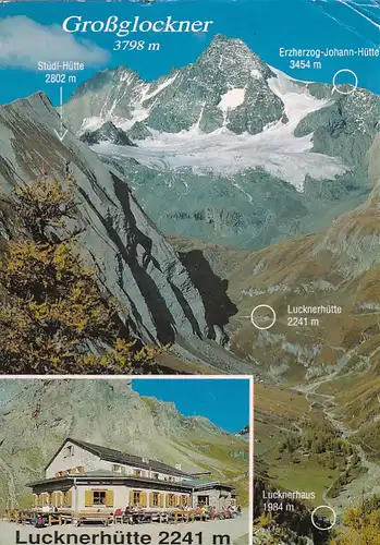 2698 - Österreich - Tirol , Kals am Großglockner , Ködnitztal , Luckner Hütte - gelaufen 1993