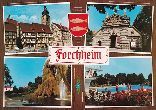 2717 - Deutschland - Bayern , Forchheim , Fränkische Schweiz , Mehrbildkarte - gelaufen 1991