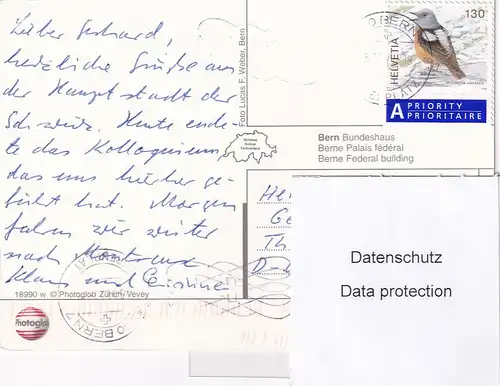 2739 - Schweiz - Bern , Bundeshaus - gelaufen