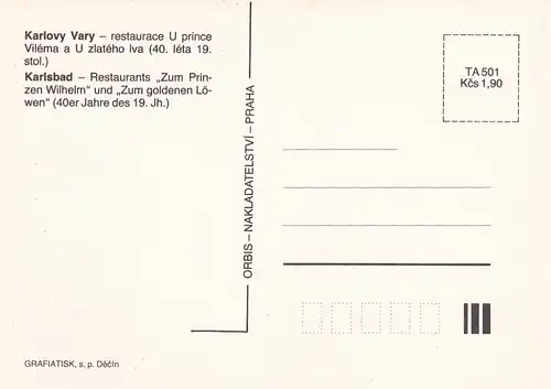 2747 - Tschechien - Karlovy Vary , Karlsbad - nicht gelaufen