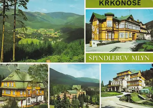 2751 - Tschechoslowakei - Krkonose , Spindlerüv Mlyn , Mehrbildkarte - gelaufen