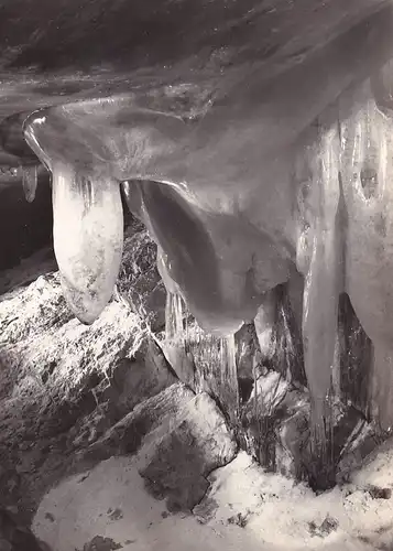2762 - Slowakei - Slovensky Raj , Dobsinska l'adova jaskyna , Organ nad Peklom , Eishöhle - nicht gelaufen