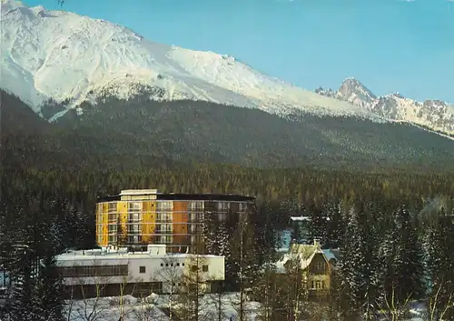 2771 - Tschechoslowakei - Slowakei , Vysoke Tatry , Hohe Tatra , Novy Smokovec , Hotel Park - gelaufen 1973