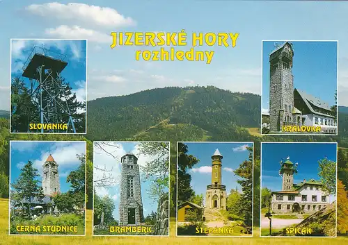 2786 - Tschechien - Czech , Jizerske Hor , Jizerske hory , Spicak , Kralovka , Bramberk , Mehrbildkarte - gelaufen 2004
