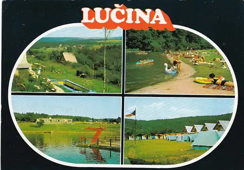 2787 - Tschechoslowakei - Tschechien , Lucina , Mehrbildkarte - gelaufen 1983