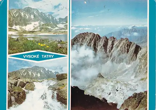 2791 - Tschechoslowakei - Slowakei , Vysoke Tatry , Hohe Tatra , Mehrbildkarte - gelaufen 1978