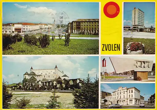 2801 - Tschechoslowakei - Slowakei , Zvolen , Mehrbildkarte - gelaufen