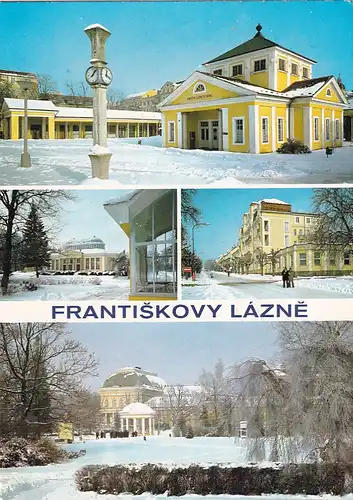 2804 - Tschechoslowakei - Czech , Frantiskovy Lazne , Franzensbad , Mehrbildkarte - gelaufen 1985