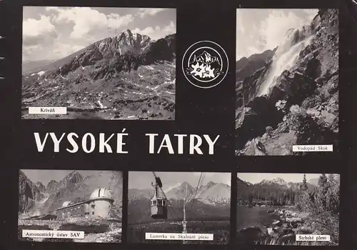 2814 - Tschechoslowakei - Slowakei , Vysoke Tatry , Hohe Tatra , Mehrbildkarte - gelaufen 1966