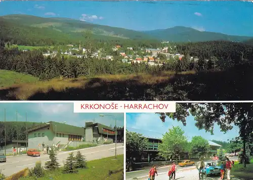 2816 - Tschechoslowakei - Czech , Harrachov , Novy Svet , Mehrbildkarte - gelaufen 1989