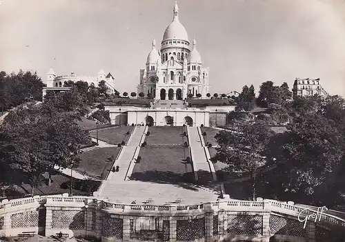 2821 - Frankreich - Basilique du Sacre Coeur de Montmartre , Vue d'ensemble - nicht gelaufen