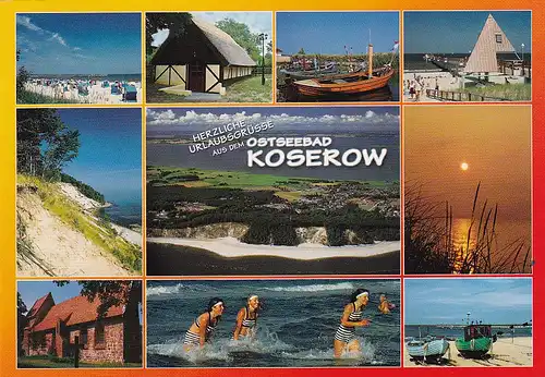 2824 - Deutschland - Usedom , Ostseebad Koserow , Mehrbildkarte - nicht gelaufen