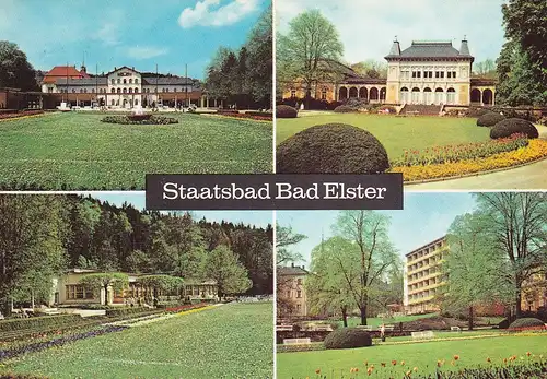 2843 - Deutschland - Bad Elster , Staatsbad , Badehaus , Kurhaus , HO Badekaffee , Kliniksanatorium - gelaufen 1973