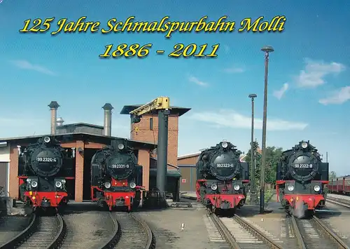 2858 - Deutschland - Mecklenburgische Bäderbahn Molli , Schmalspurbahn , Dampflok - gelaufen