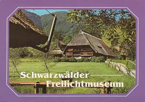 2864 - Deutschland - Gutach , Schwarzwaldbahn , Schwarzwälder Freilichtmuseum , Vogtsbauernhof - gelaufen 1991