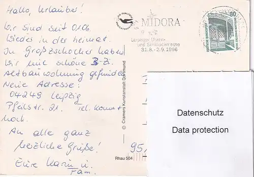 2868 - Deutschland - Rhaunen , Hunsrück , am Idarwald , Mehrbildkarte - gelaufen 1996