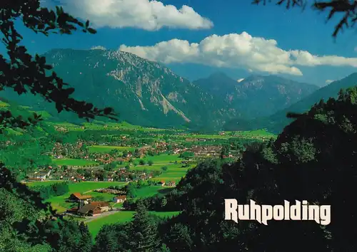 2871 - Deutschland - Ruhpolding mit Rauschberg , Sonntagshorn und Reiffelberge - gelaufen 1998