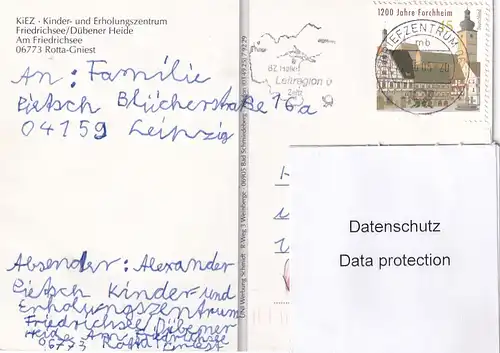 2873 - Deutschland - Rotta Gniest , KiEZ Kinder und Erholungszentrum , Friedrichsee , Dübener Heide - gelaufen 2005