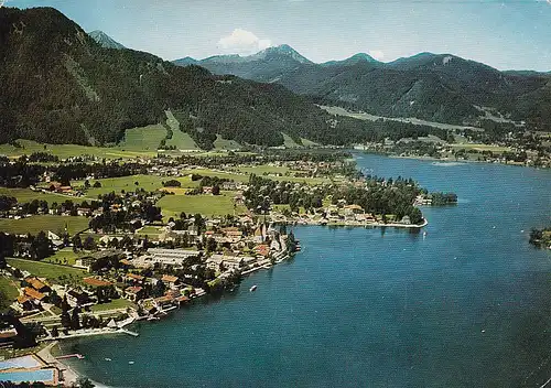 2875 - Deutschland - Rottach Egern mit Egerner Bucht , Panorama - gelaufen 1972