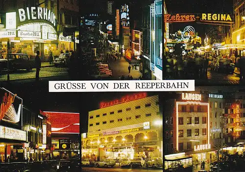 2880 - Deutschland - Hamburg , St. Pauli , Reeperbahn , Mehrbildkarte - nicht gelaufen