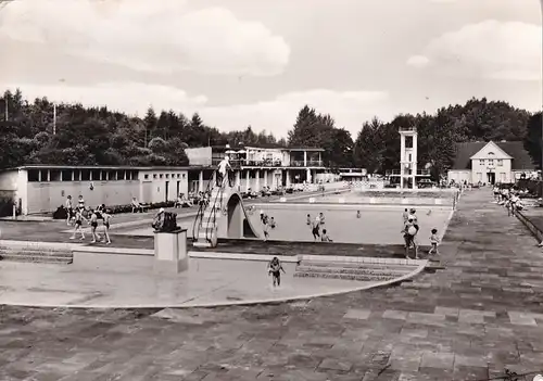 2905 - Deutschland - Schwelm i. W. , im Kranz der grünen Berge , Schwimmbad , Freibad - gelaufen 1971