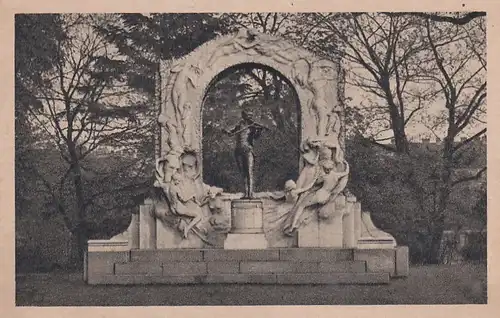 2929 - Österreich - Wien , Johann Strauß Denkmal - nicht gelaufen