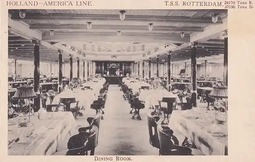2950 - Holland - T.S.S. Rotterdam , Holland America Line , Dining Room - nicht gelaufen